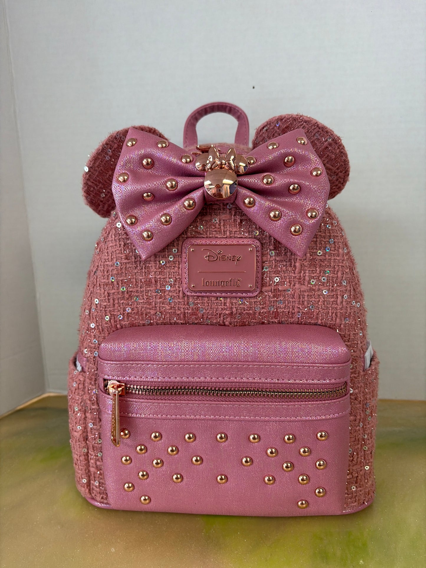 Minnie Mouse Tweed loungefly bag