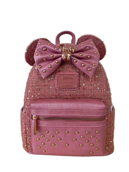 Minnie Mouse Tweed loungefly bag