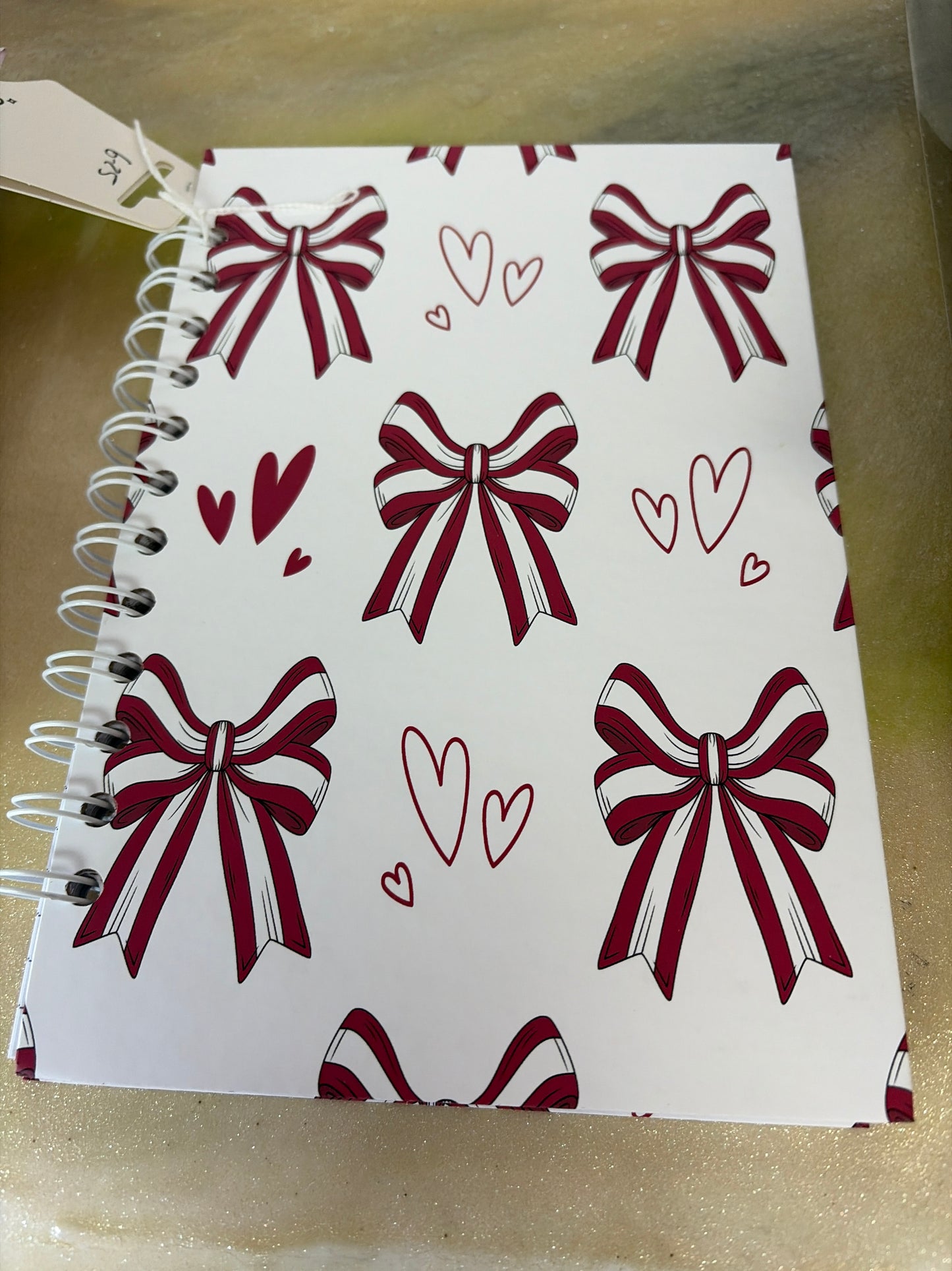Handmade spiral notebook