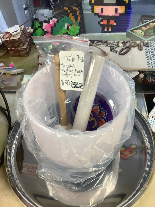 432hz morganite sapphire fusion singing bowl