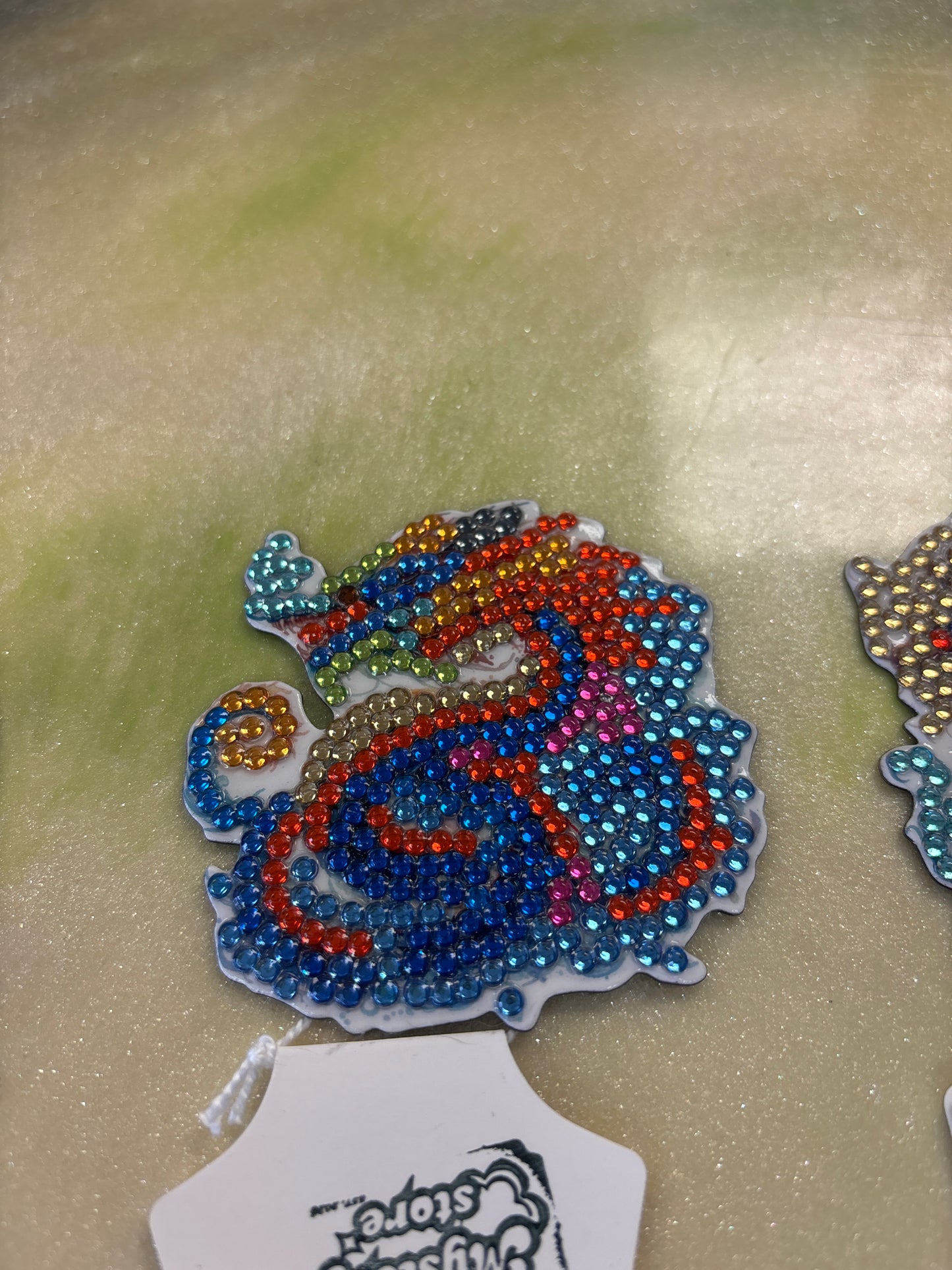 Diamond art dragon magnet