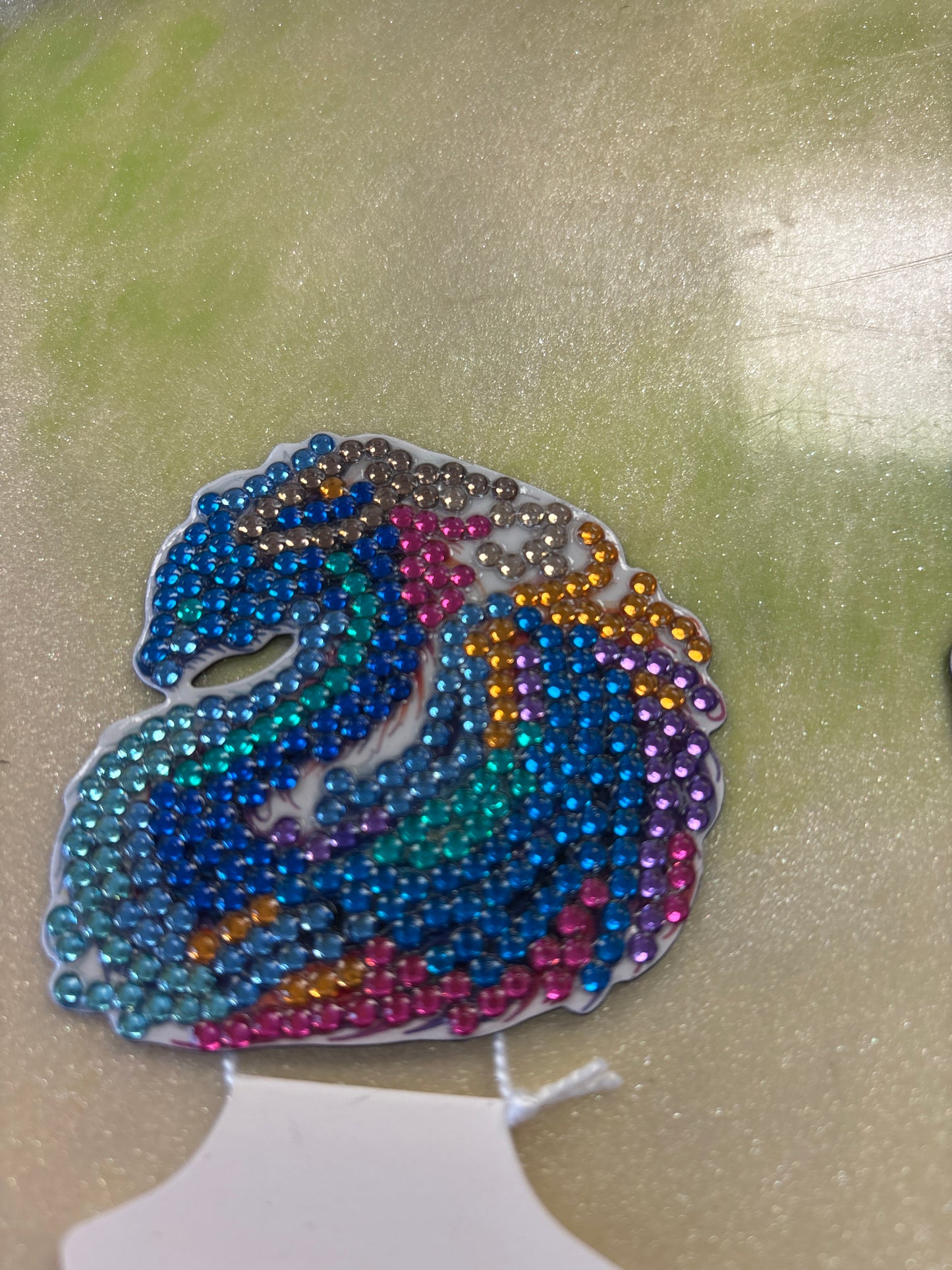 Diamond art dragon magnet