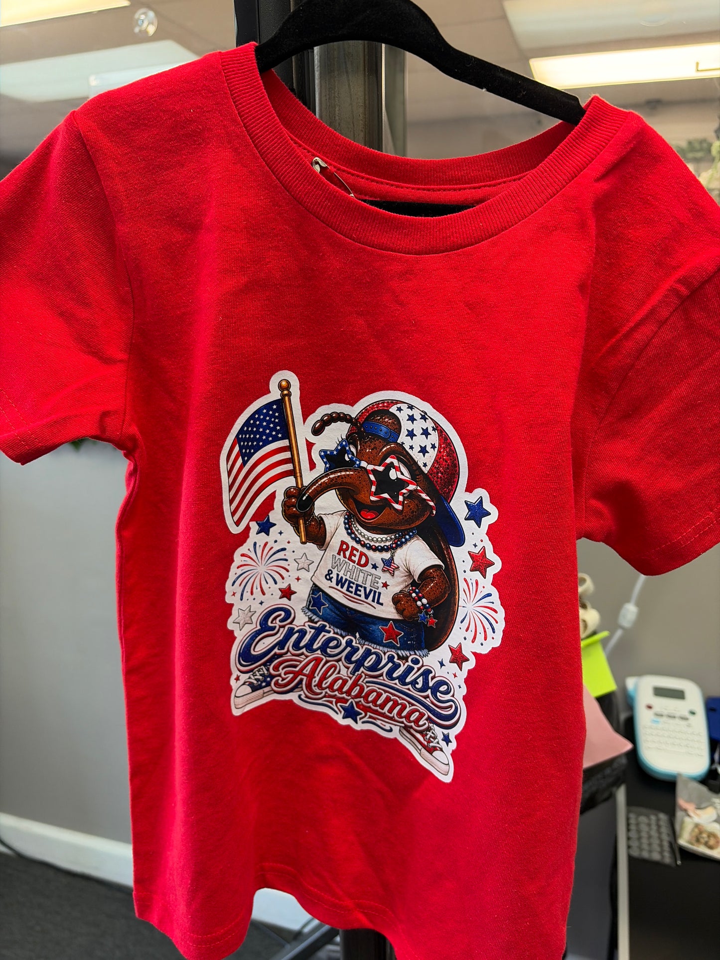 Kids patriotic weevil T-shirt