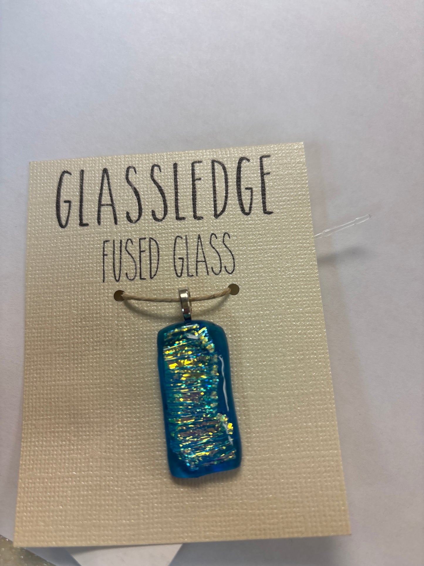 Fused glass pendant