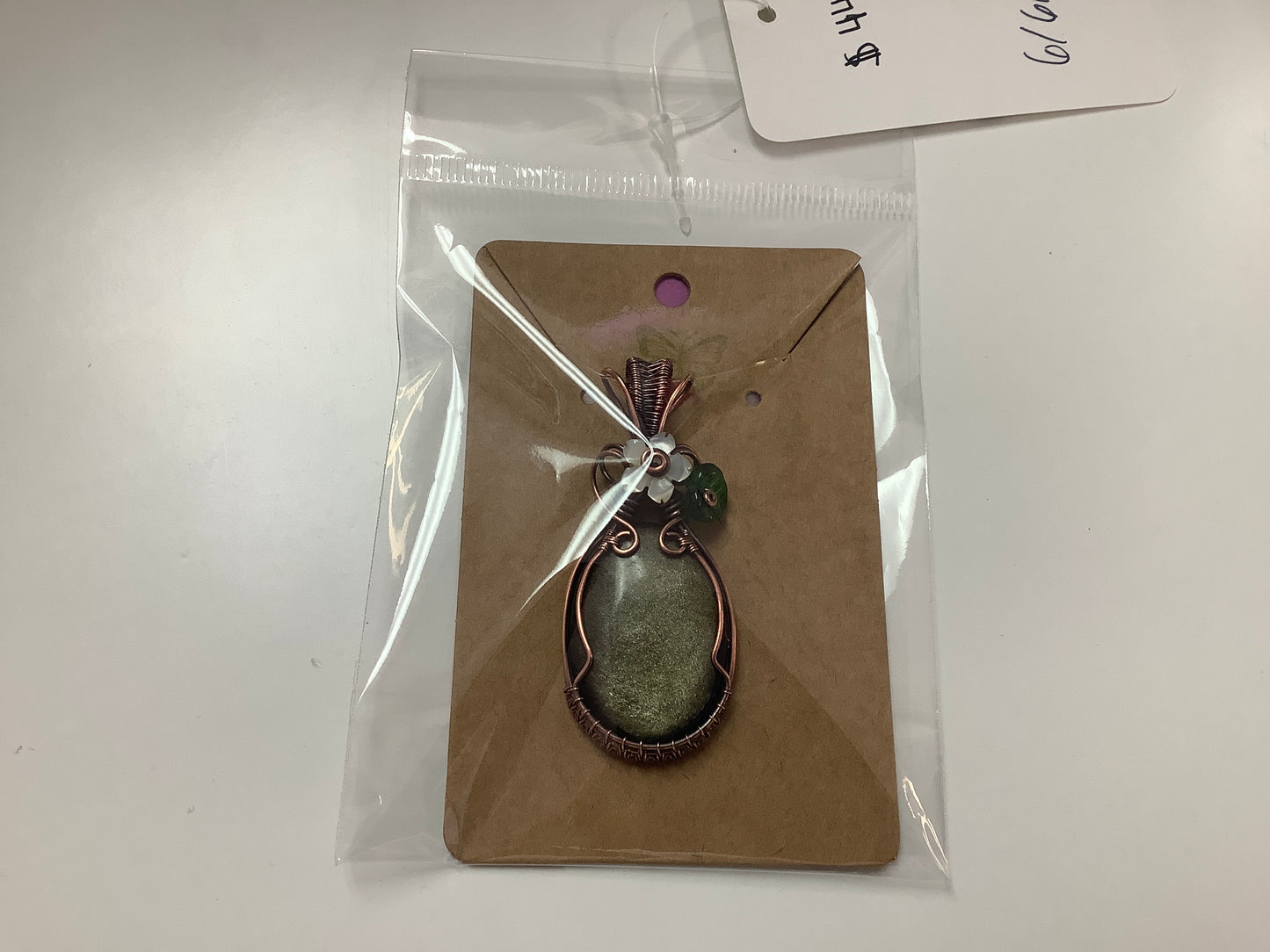 Copper Wire Wrapped Pendant