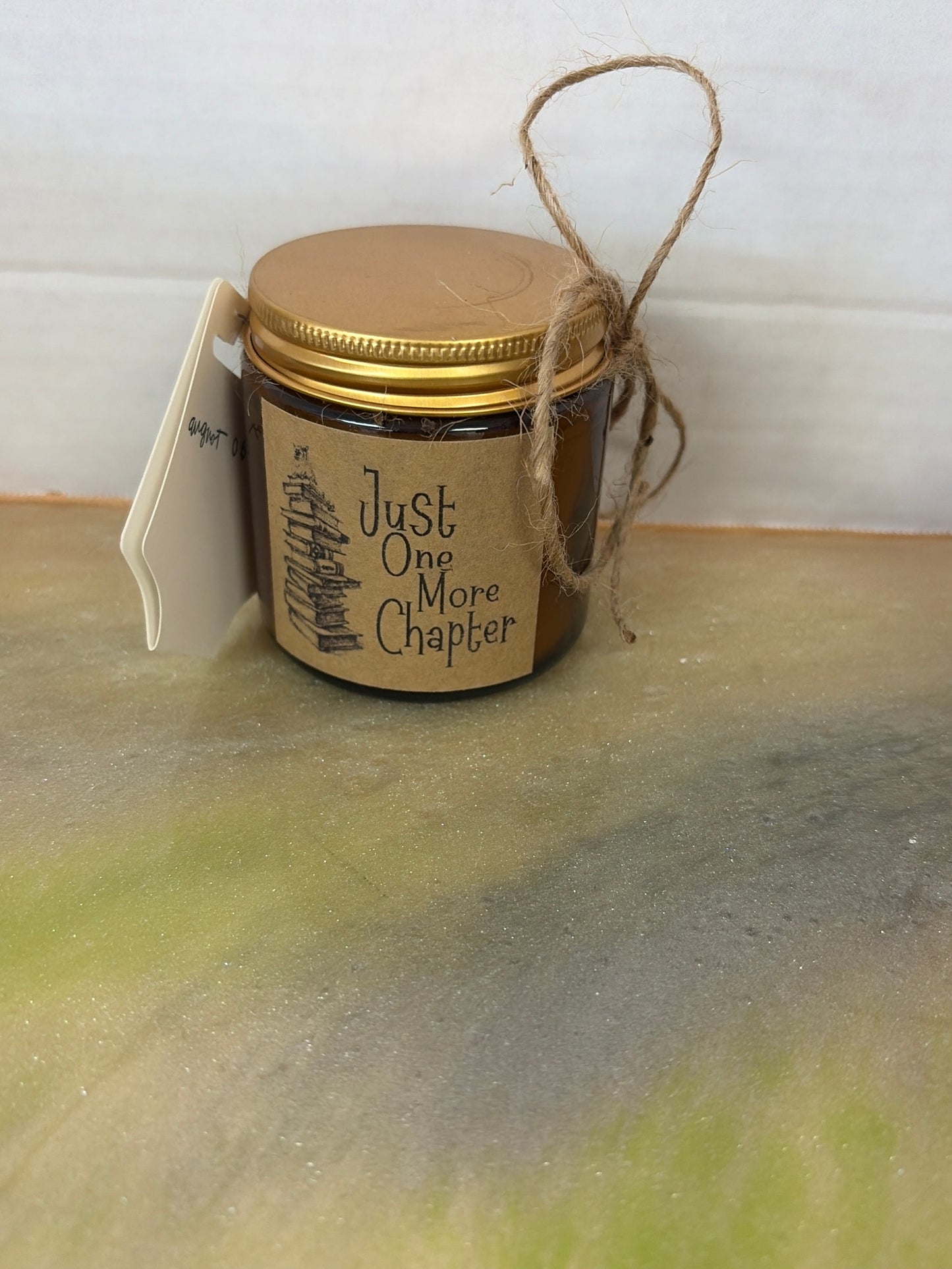 Bookish candle