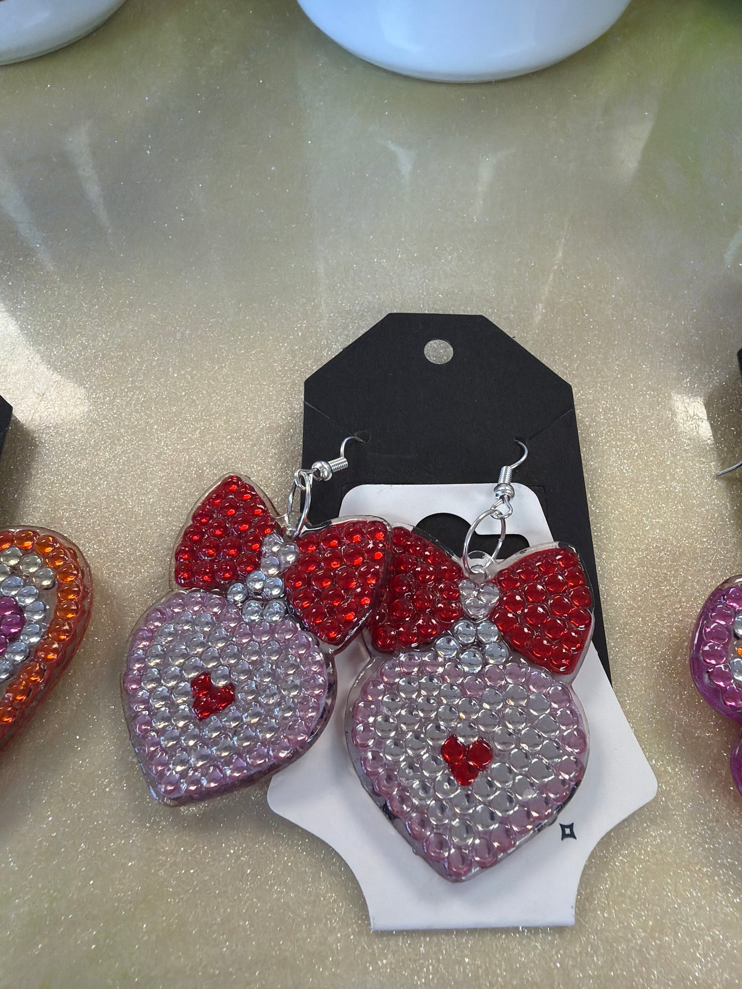 Diamond art earrings