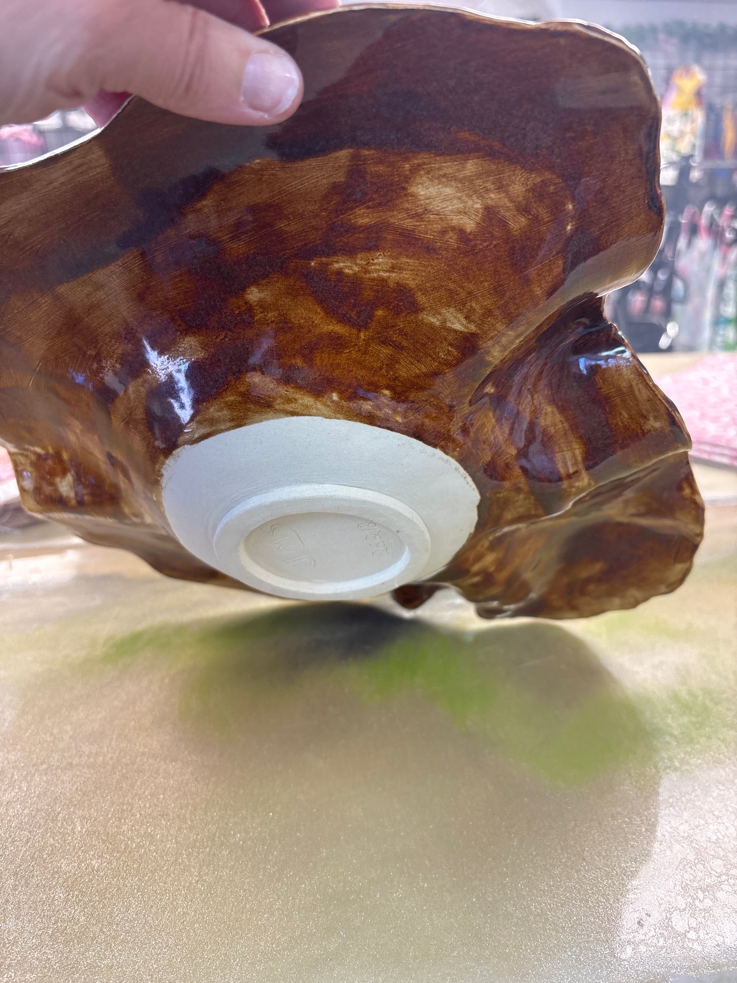 Funky textured Deco bowl