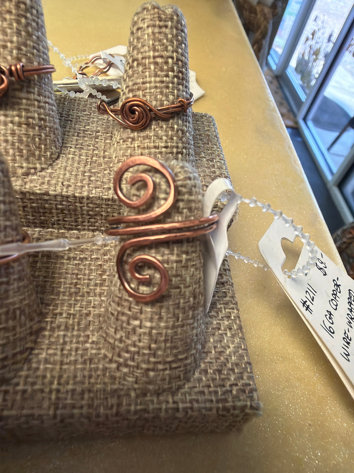 Mel’s Tangled Willow Copper Wire Rings