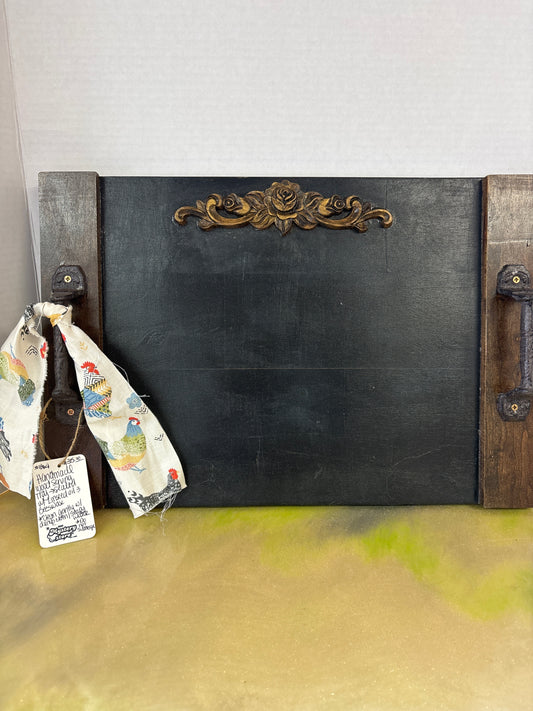 Wood serving tray