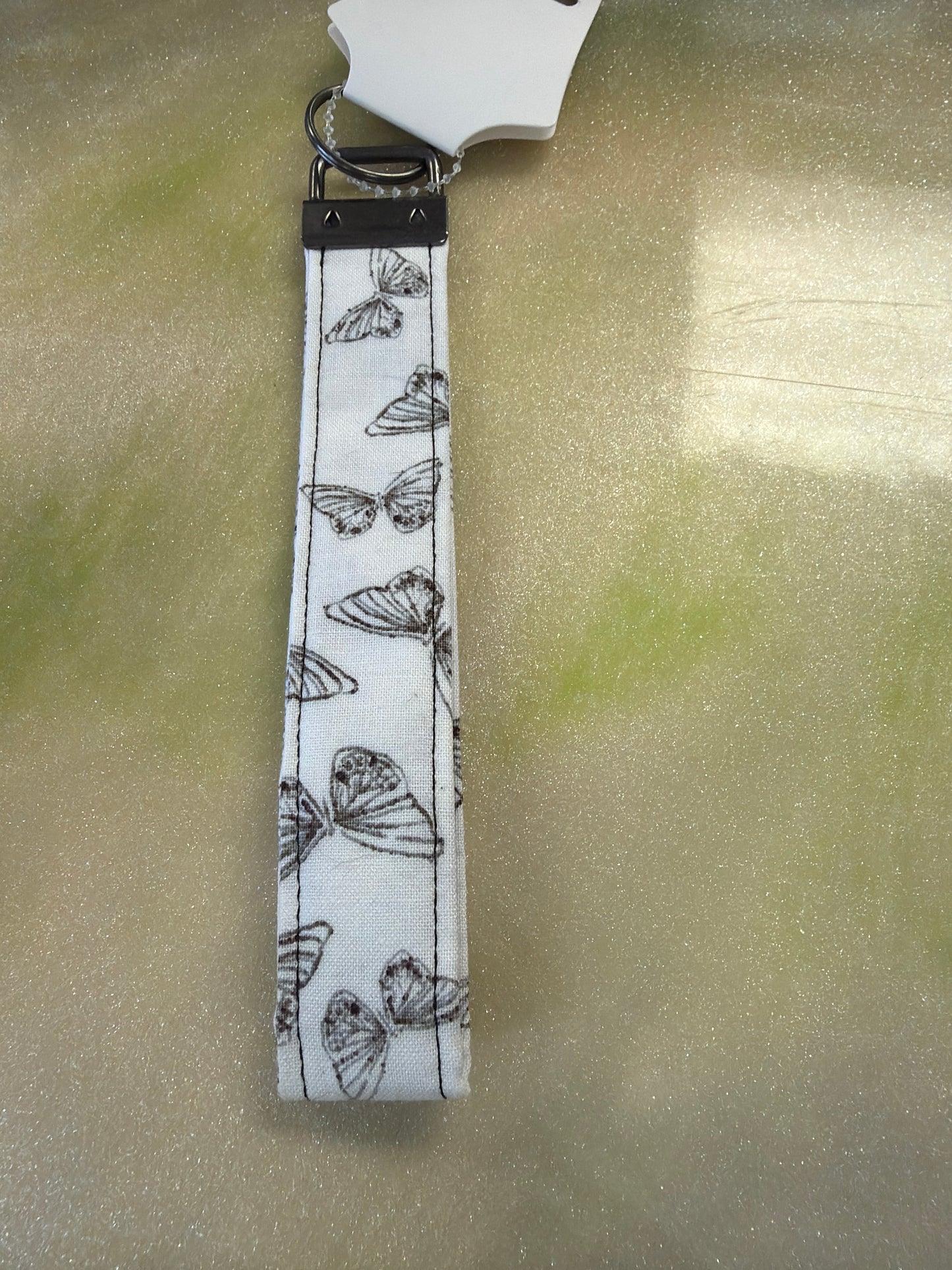 Fabric wristlet keychain