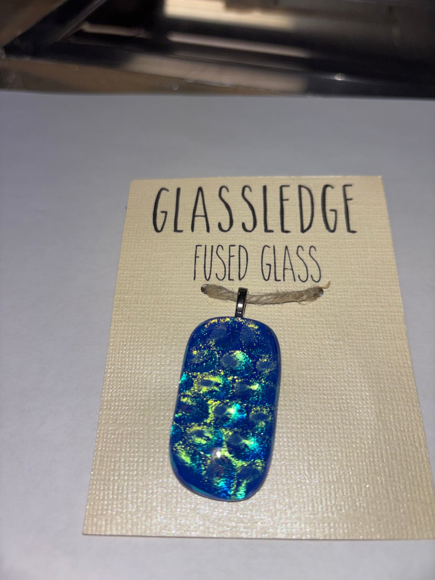 Fused glass pendant