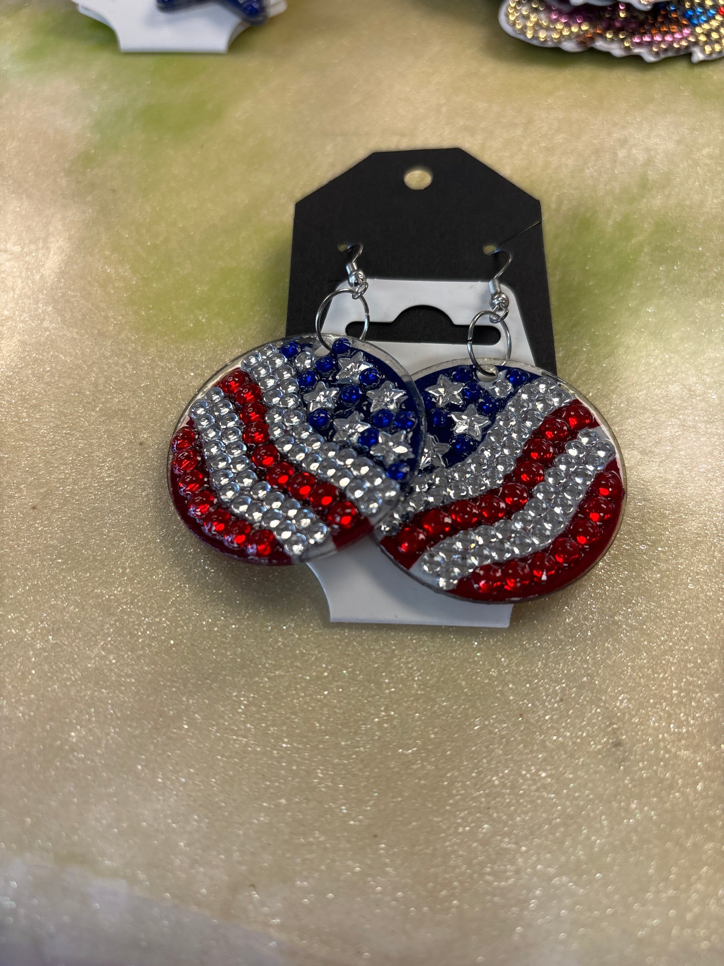 Diamond art earrings