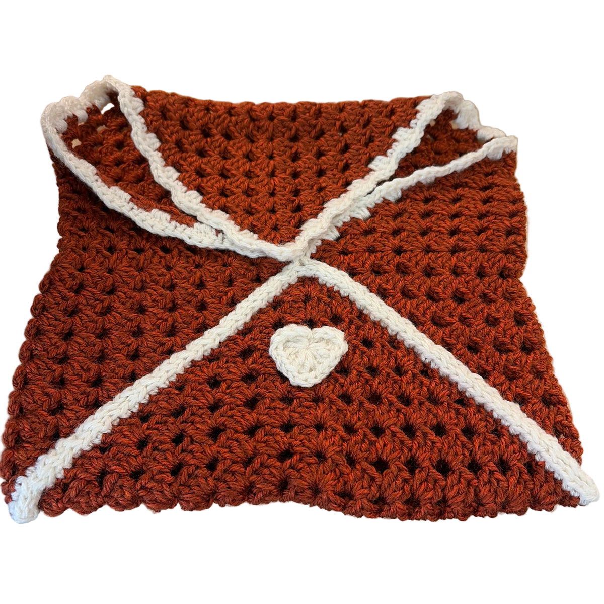 Patricia Malec handmade b crochet book sleeve/Bible bag cover￼