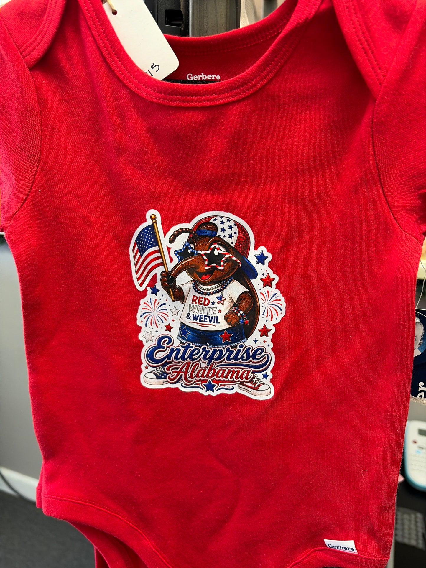Kids patriotic weevil T-shirt