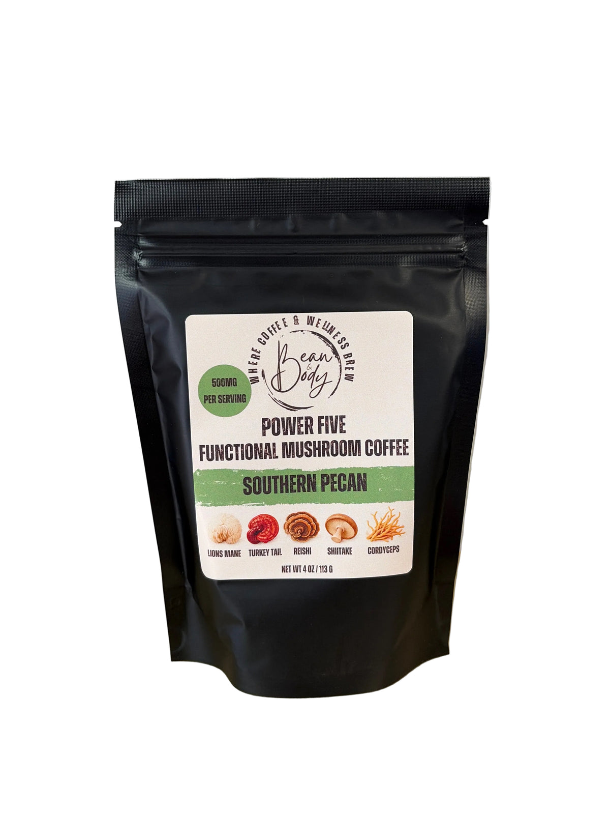 Functional mushroom coffee