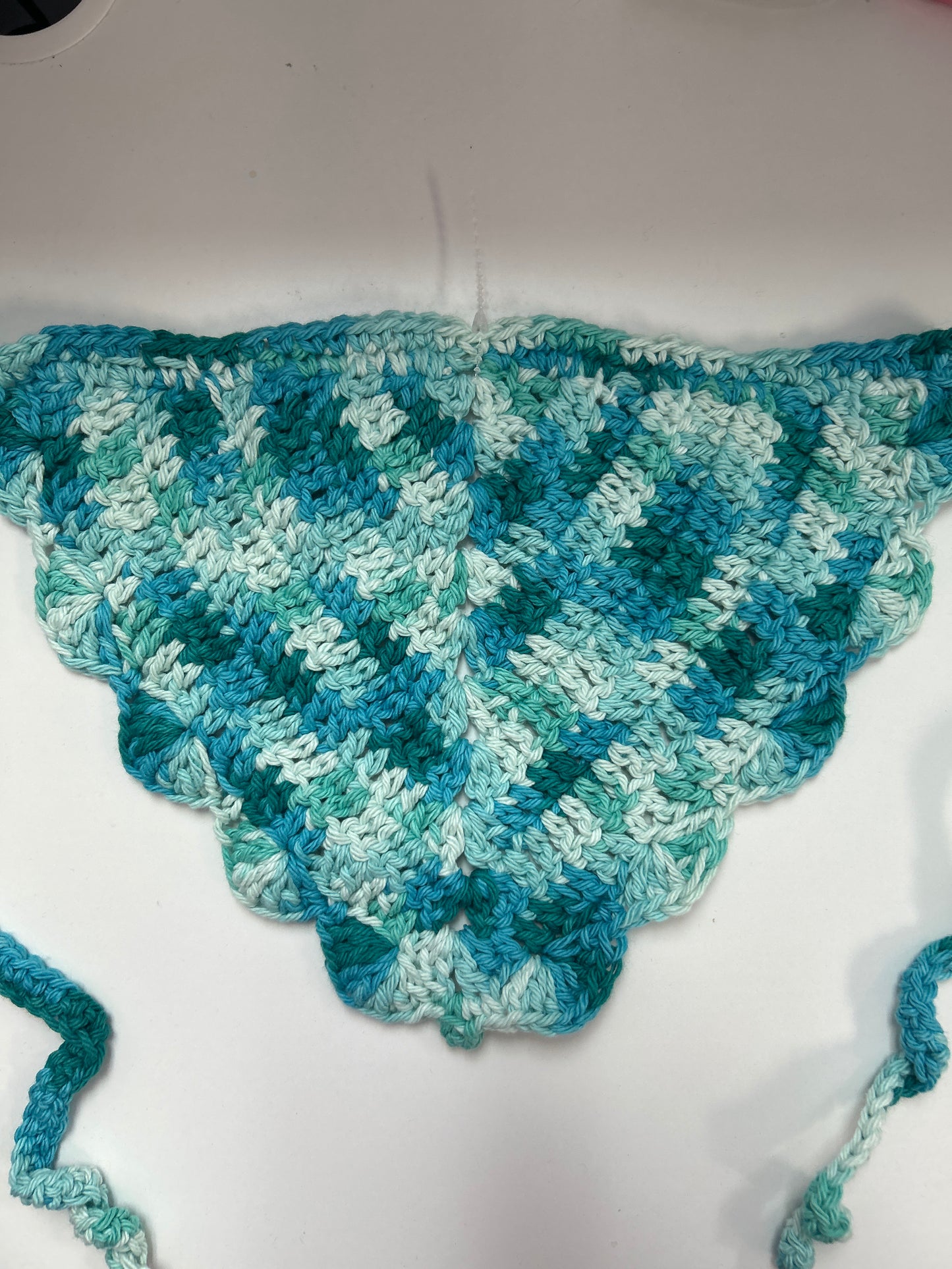 Crotchet hair bandana