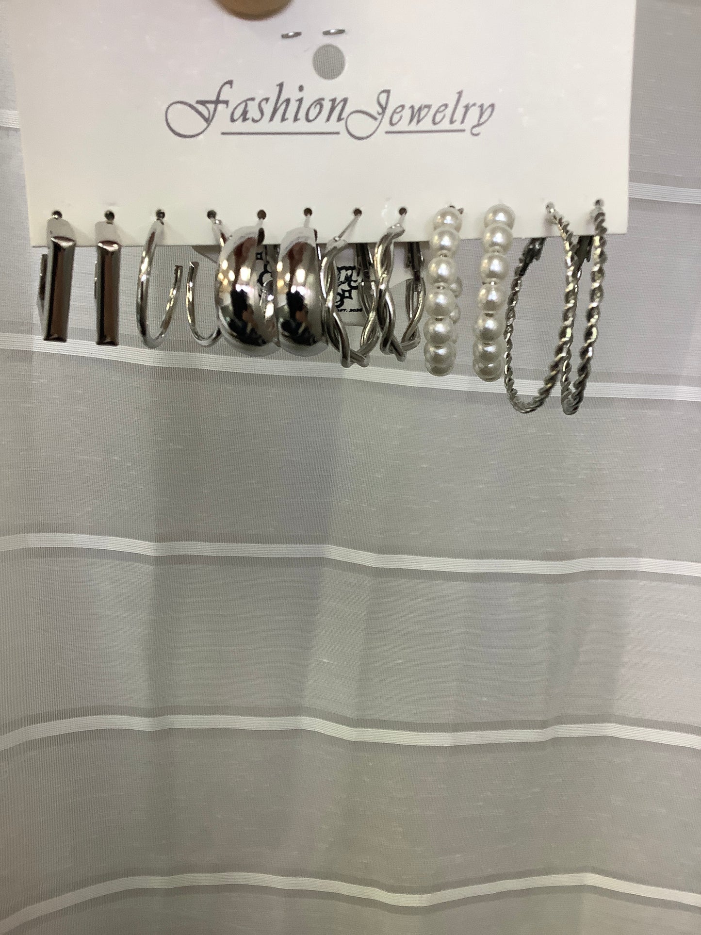 6pk Hoop Earrings