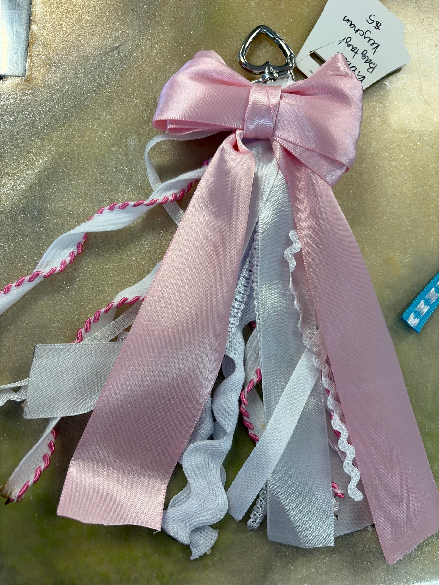 Ribbon bagtag/keychain