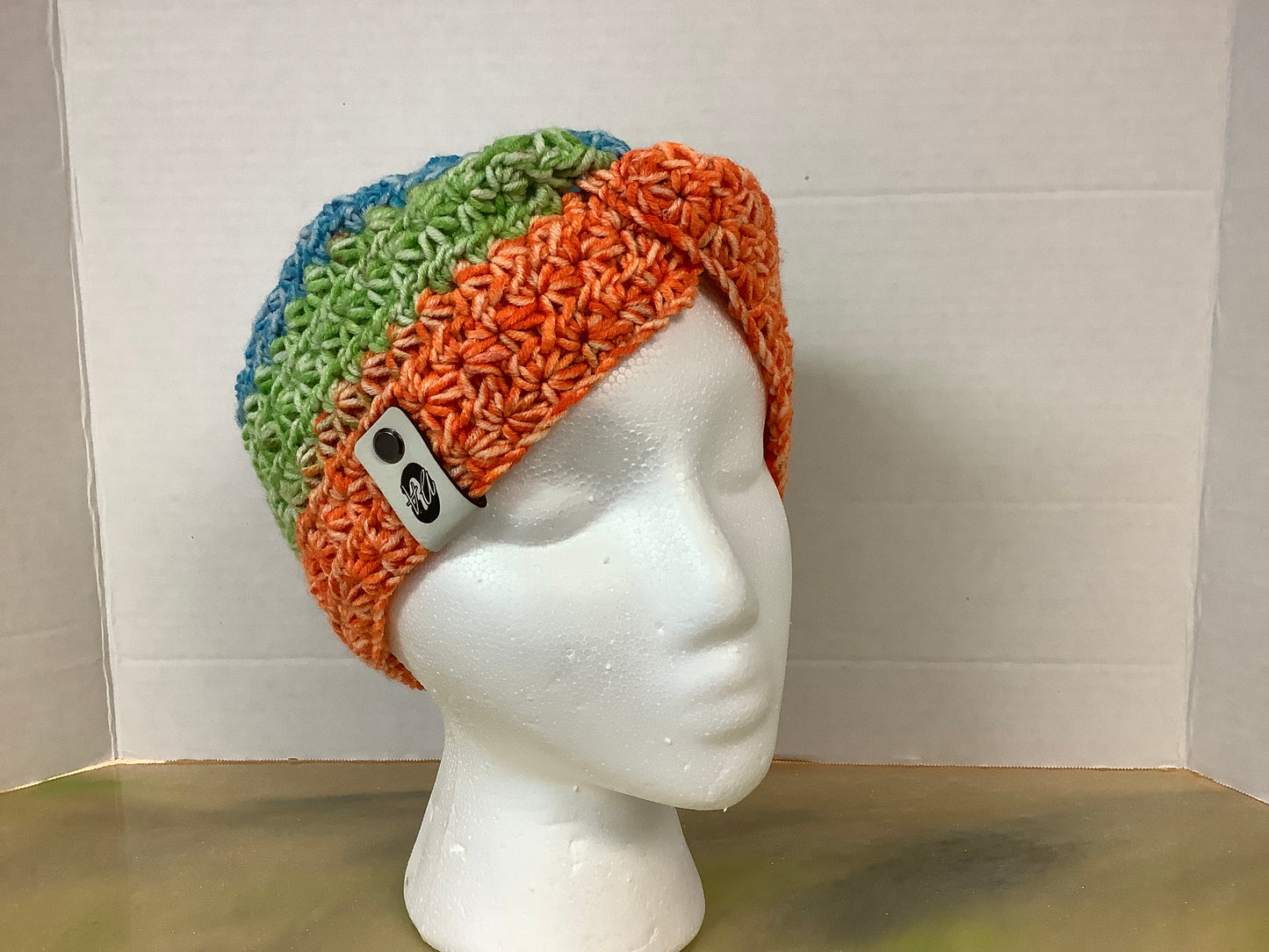 Crotchet ear warmer headband