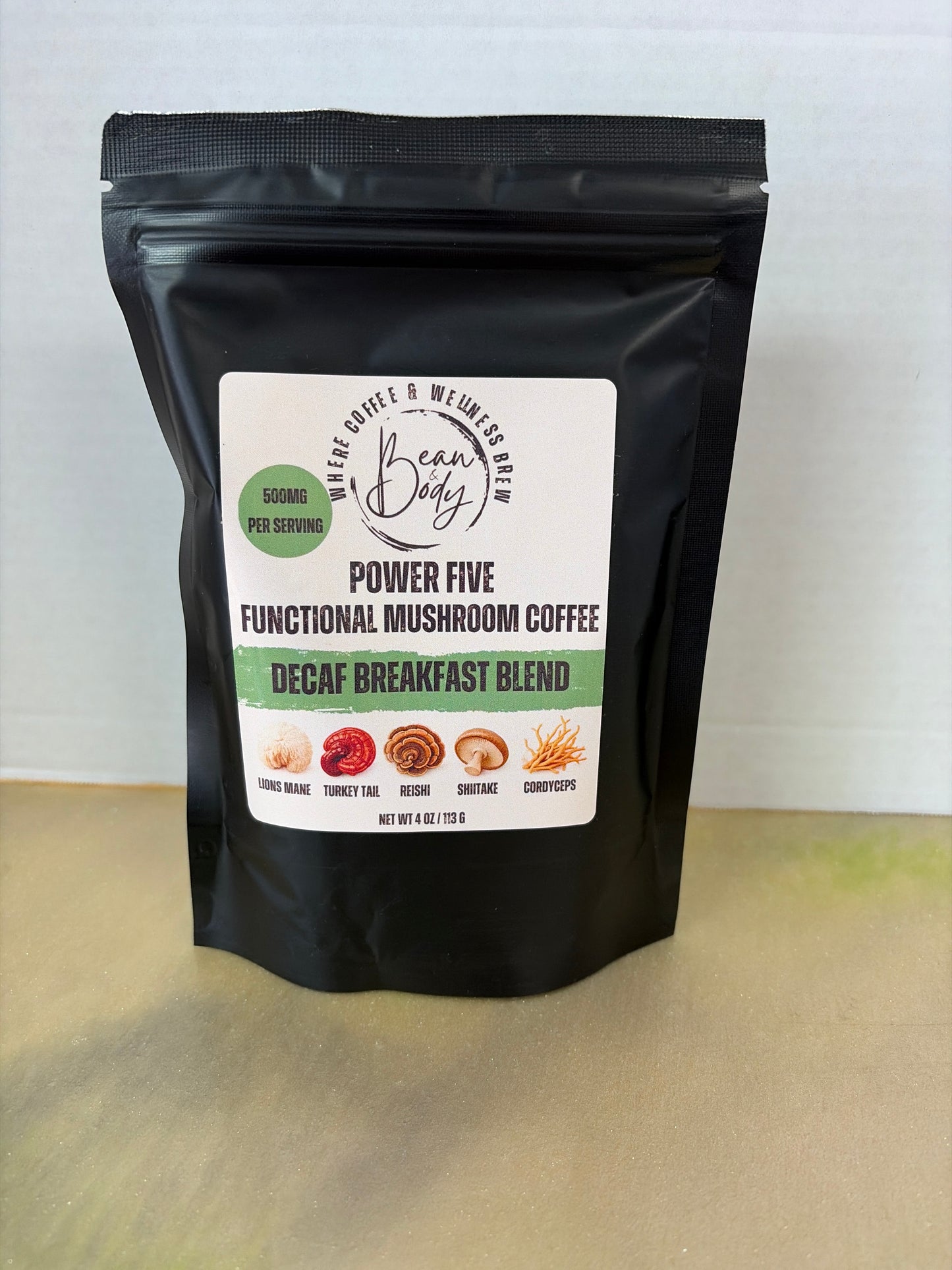 Decaf 12oz Functional mushroom Coffee