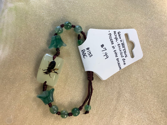 Glow in the dark Acrylic encased bee