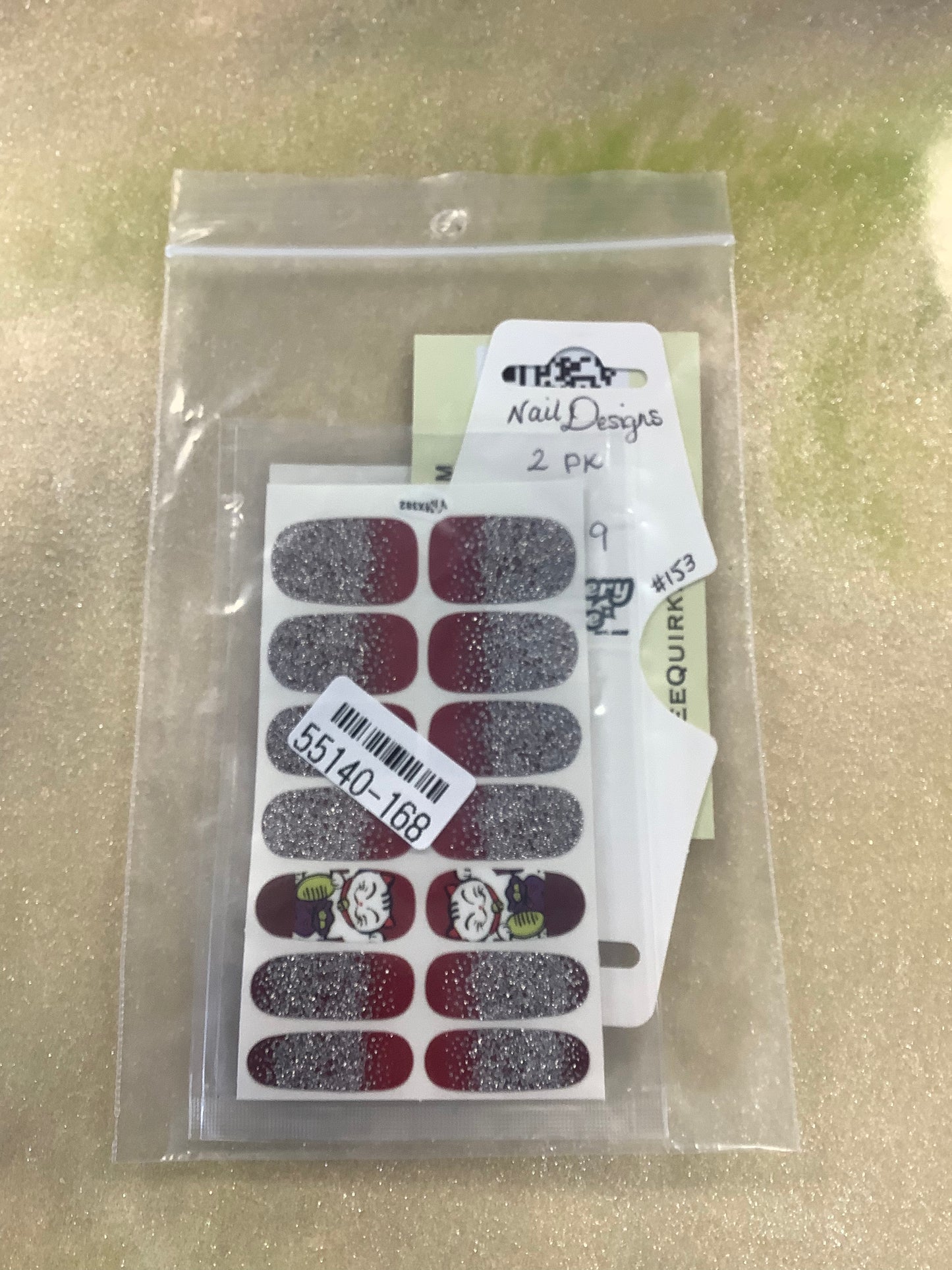 2pk Variety Nail Designs