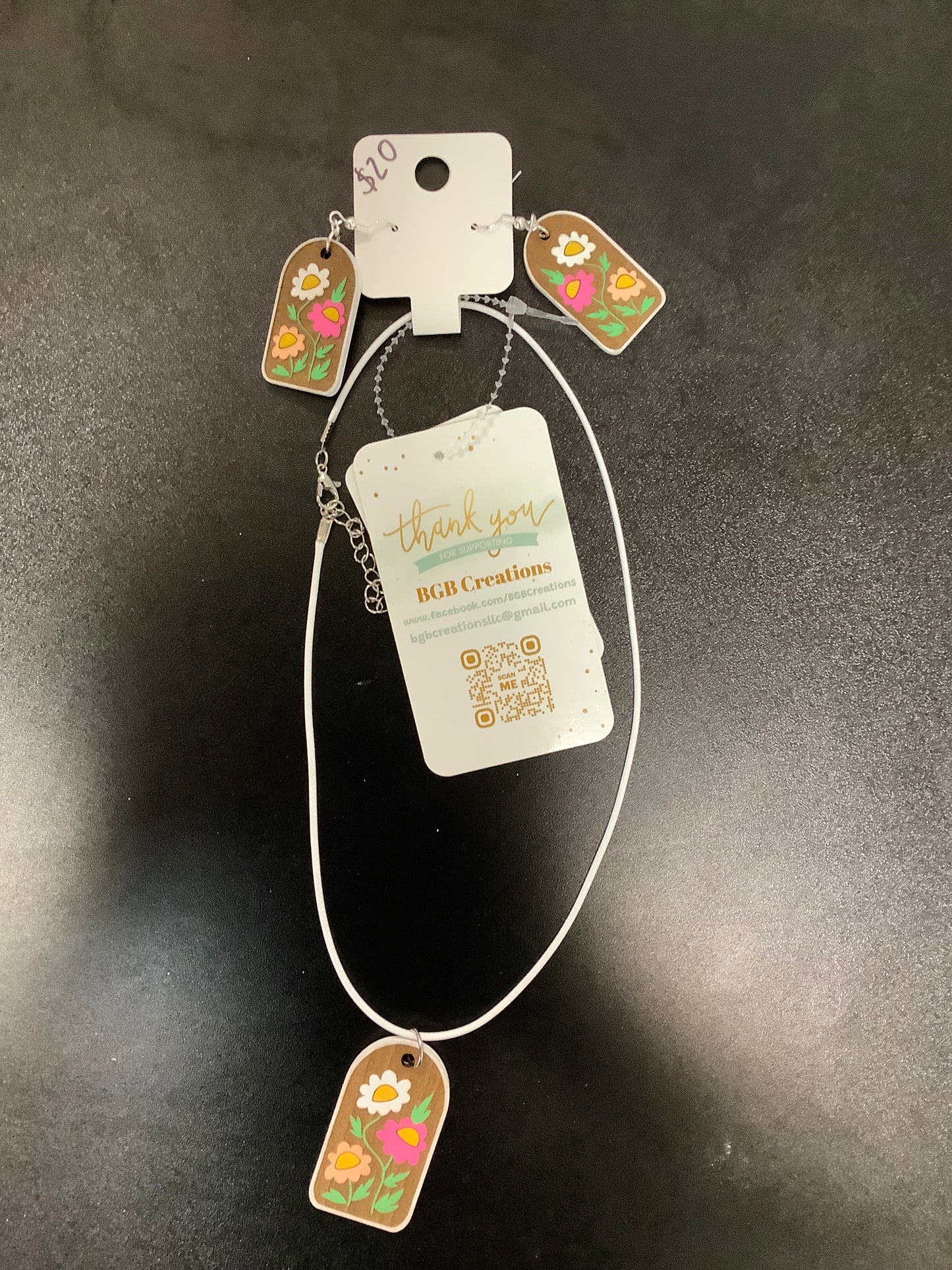 Hand Crafted Necklace and Earring Set