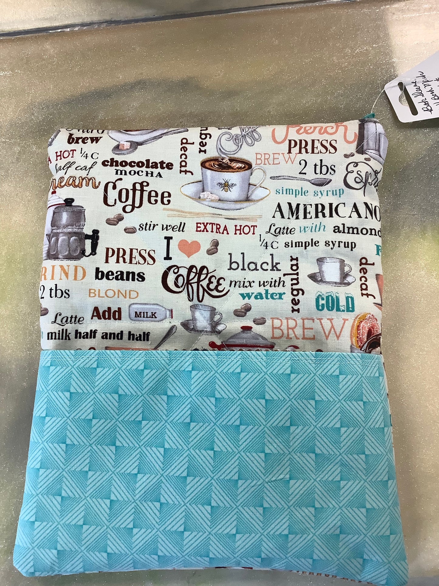 Book Sleeve w/Bookmark and pocket