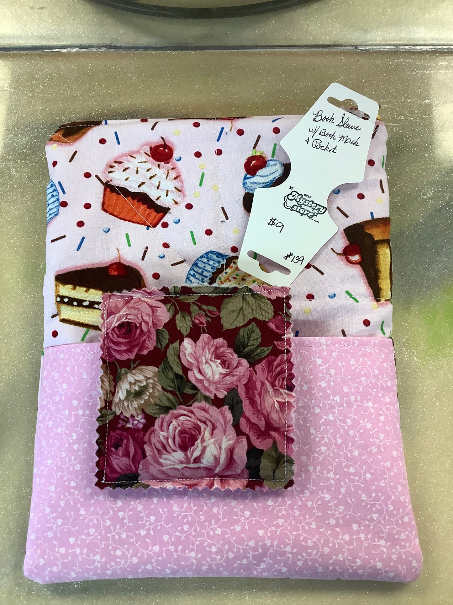 Book Sleeve w/Bookmark and pocket