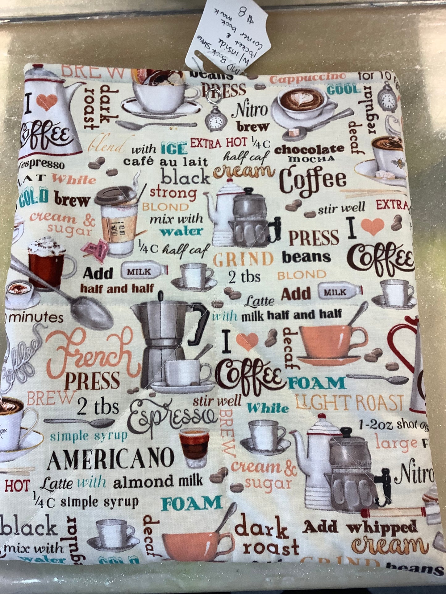 Book Sleeve w/Bookmark and pocket