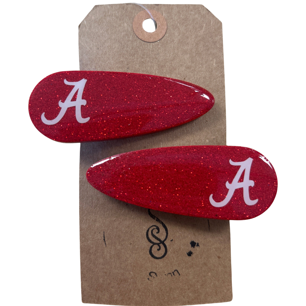 Team hair barrettes 2pk