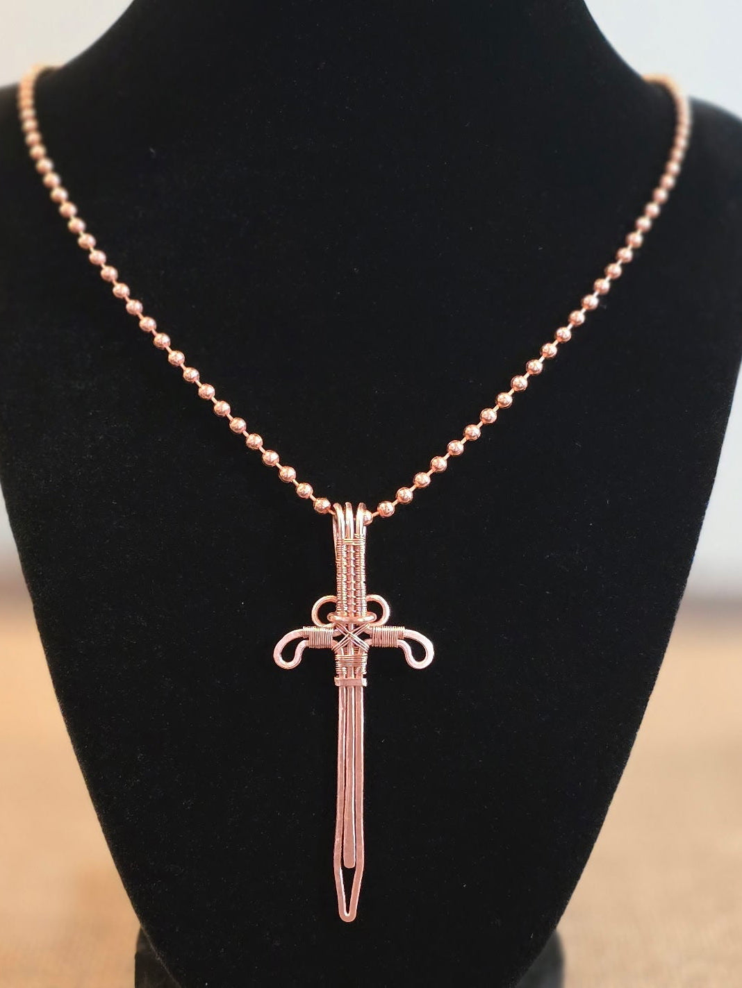 Mel’s Tangled Willow Copper Wire Wrapped Pendant