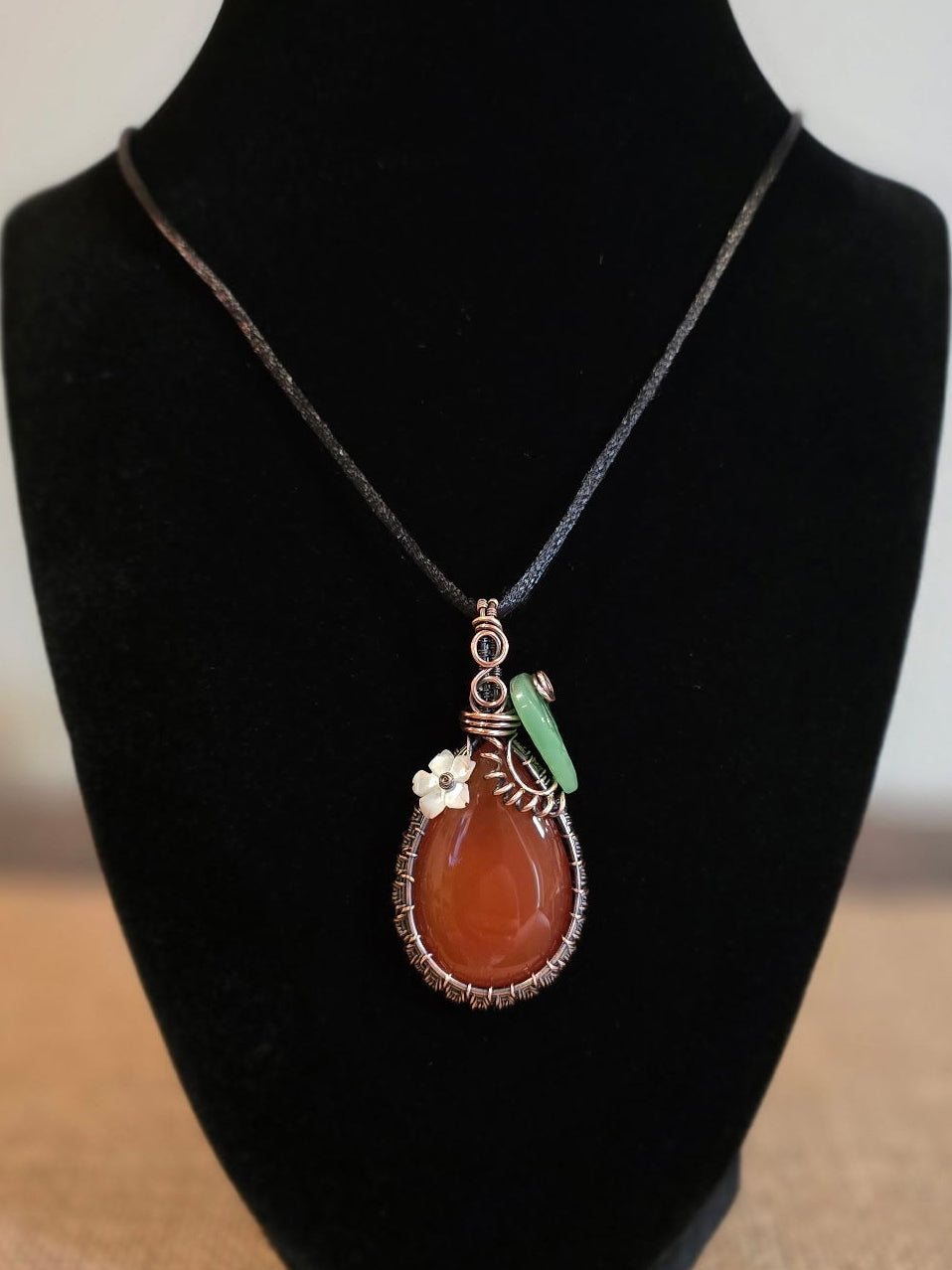 Mel’s Tangled Willow Copper Wire Wrapped Pendant