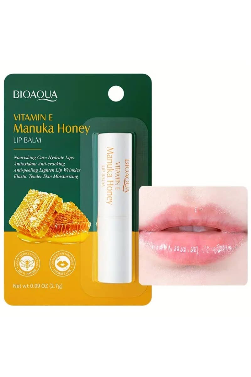 `.Manuka Honey Lip Balm Vitamin E: WHITE-166386 / OS