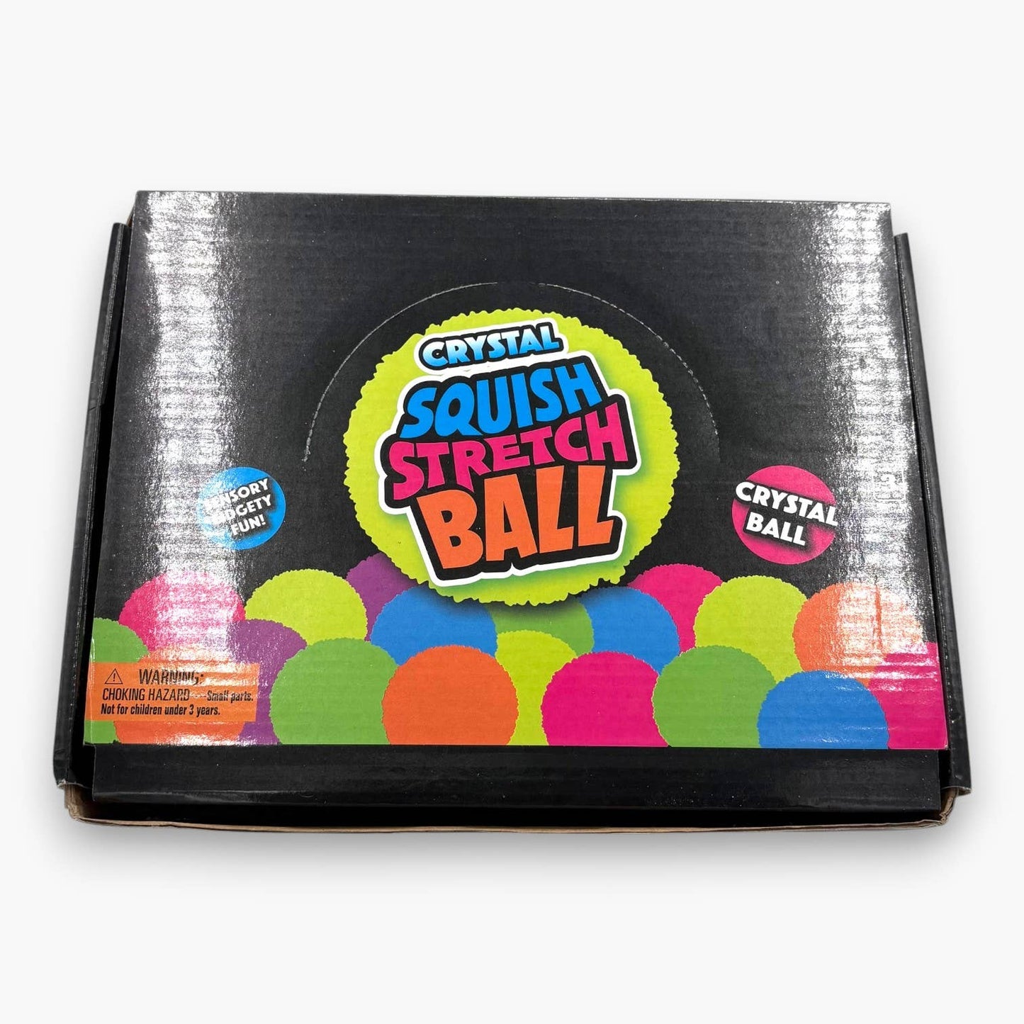 Crystal Squish Stretch Ball Pastel 12CT PDQ